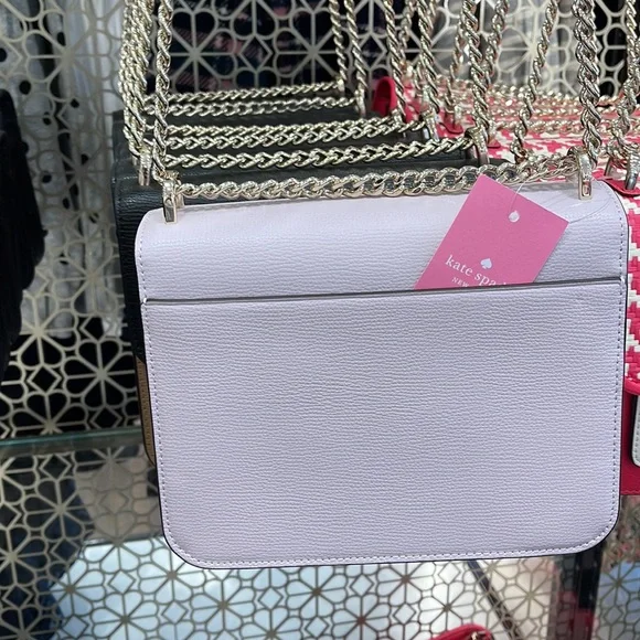 Kate Spade Remi Flap Chain Crossbody lilac moon - Picture 7 of 16